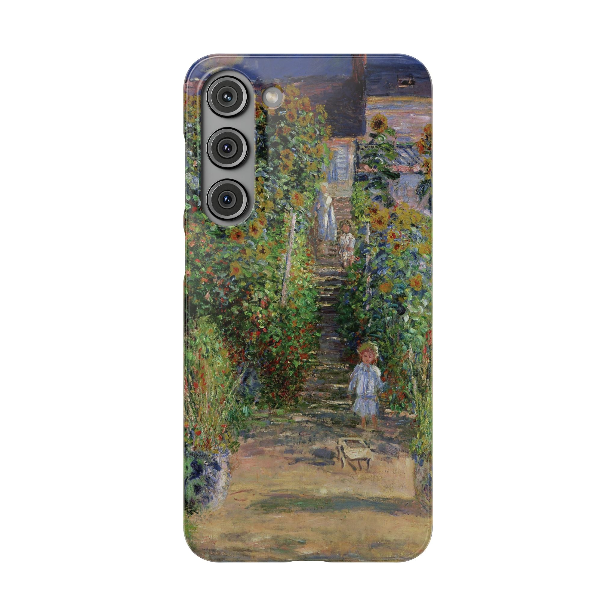 Monets Garden at Vetheuil by Claude Monet - Samsung Slim Case