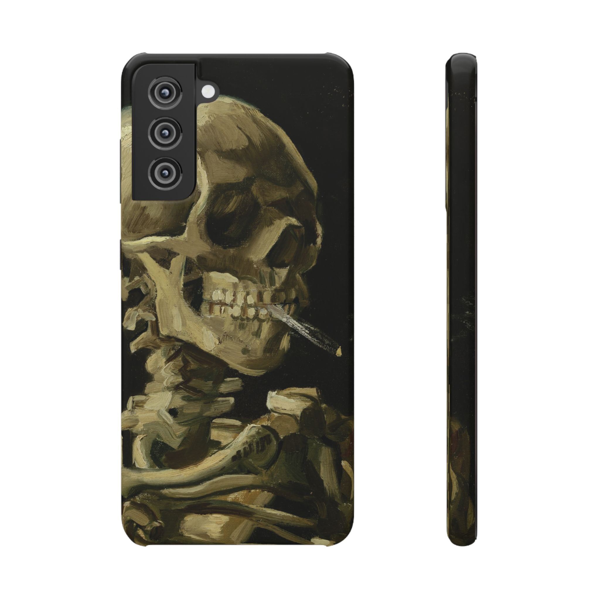 Skeleton with Cigarette by Van Gogh - Samsung Slim Case