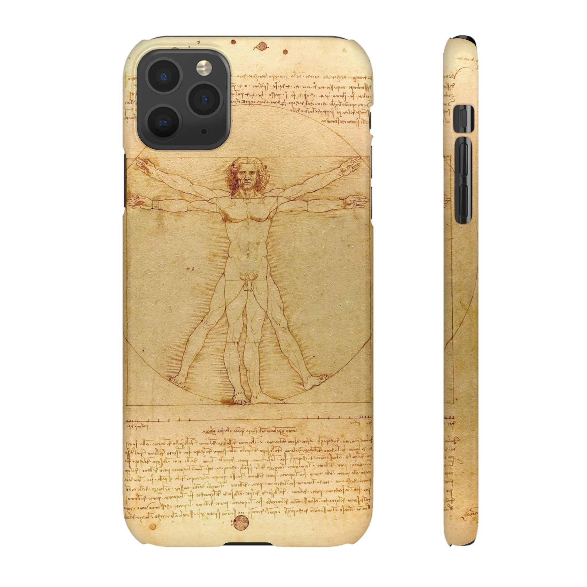 The Vitruvian Man by Leonardo da Vinci - iPhone Slim Case
