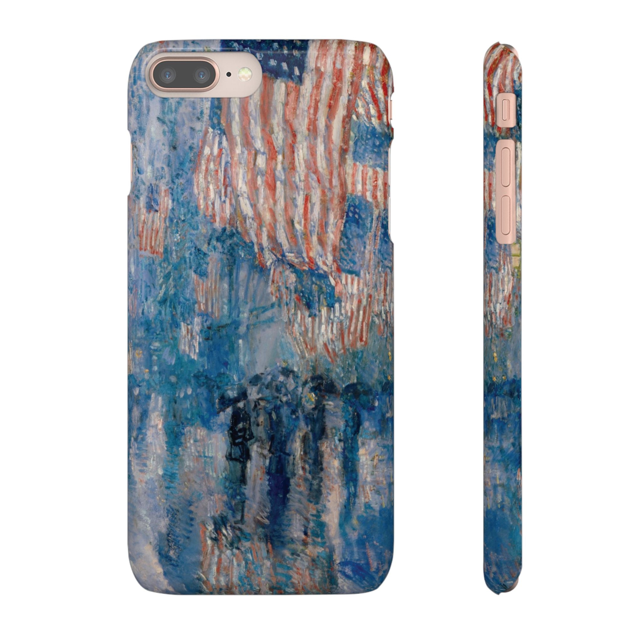 The Avenue in the Rain by Childe Hassam - iPhone Slim Case