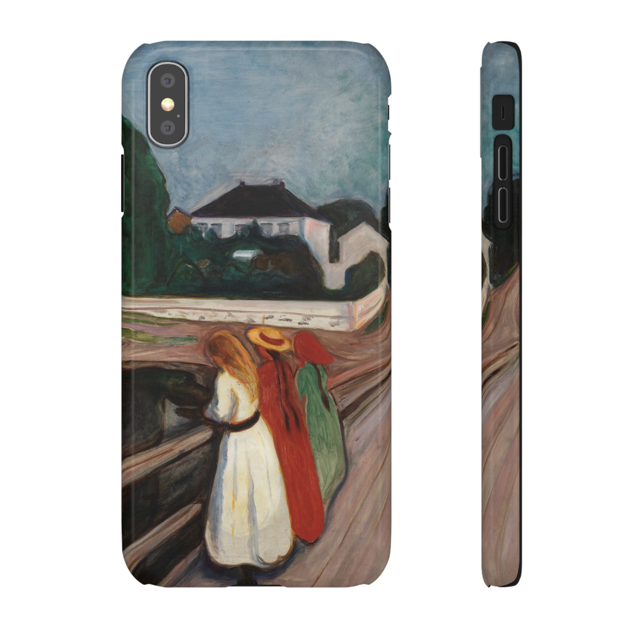 The Girls on the Bridge by Edvard Munch - iPhone Slim Case