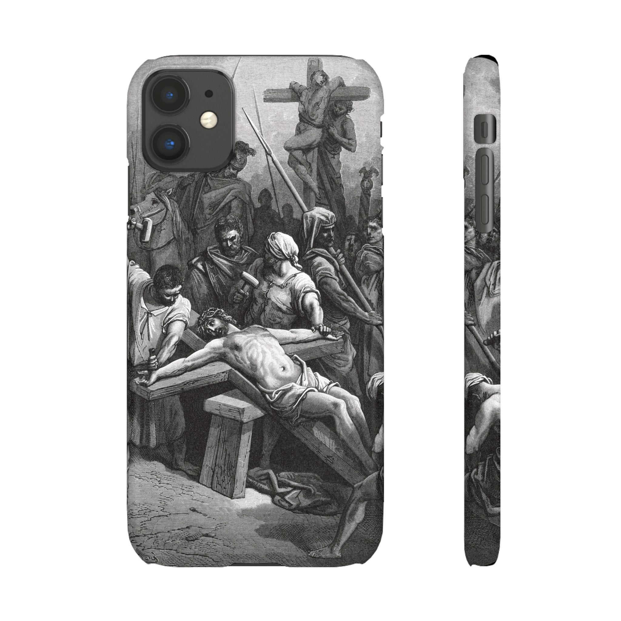 Crucifixion of Jesus by Gustave Doré - iPhone Slim Case