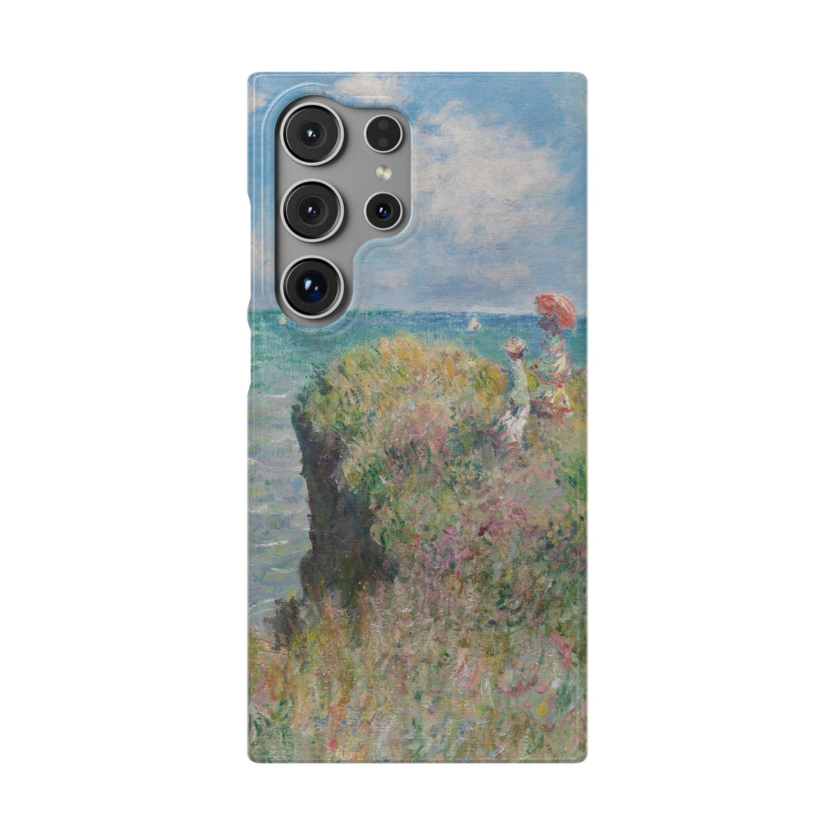 Cliff Walk at Pourville by Claude Monet - Samsung Slim Case