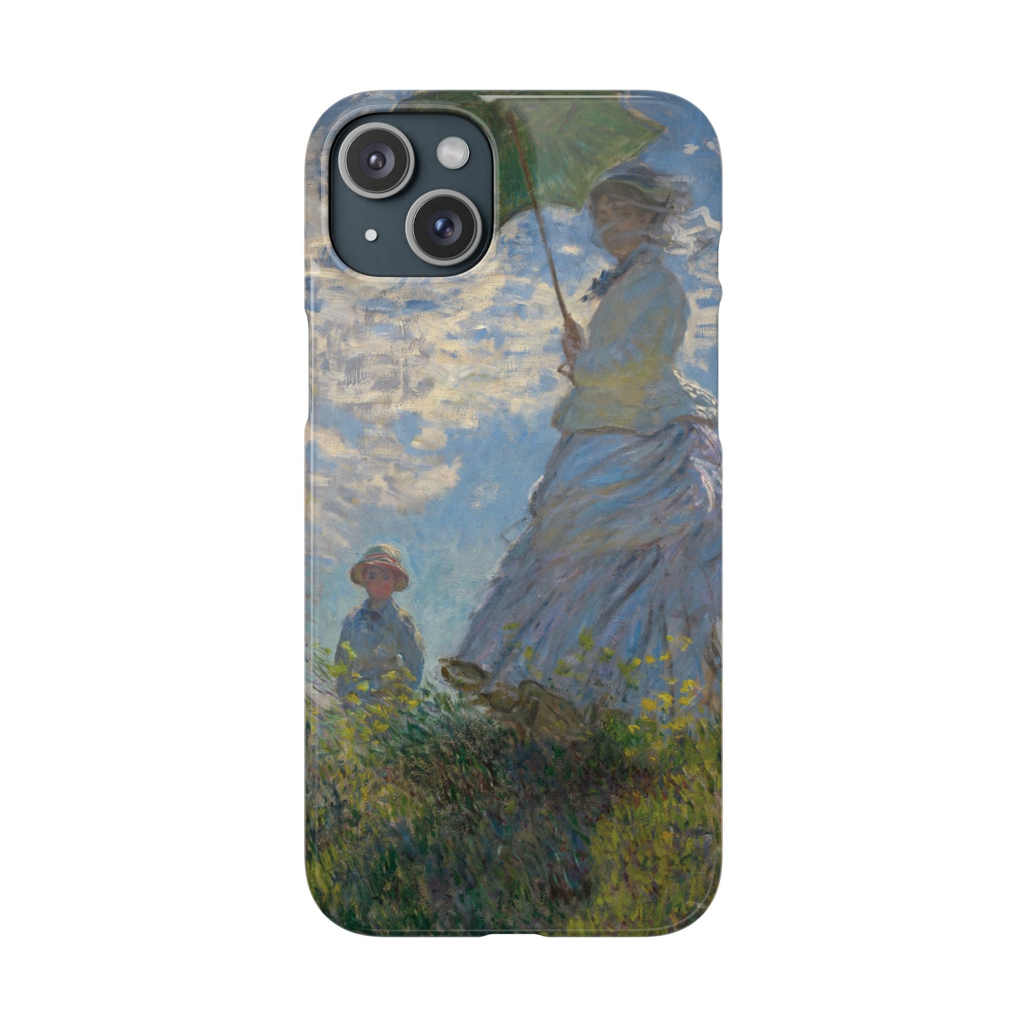Madame Monet and Her Son by Claude Monet - iPhone Slim Case