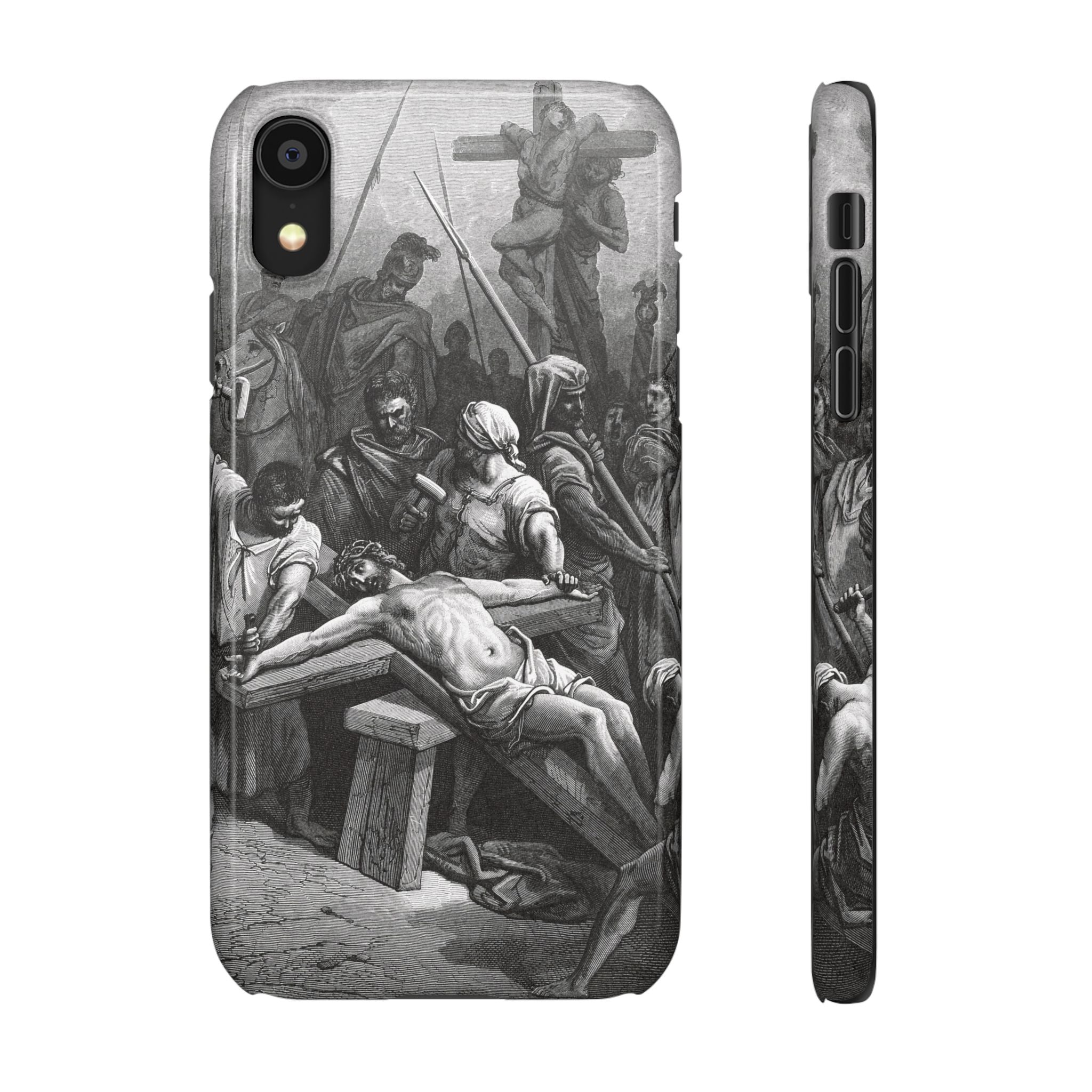 Crucifixion of Jesus by Gustave Doré - iPhone Slim Case