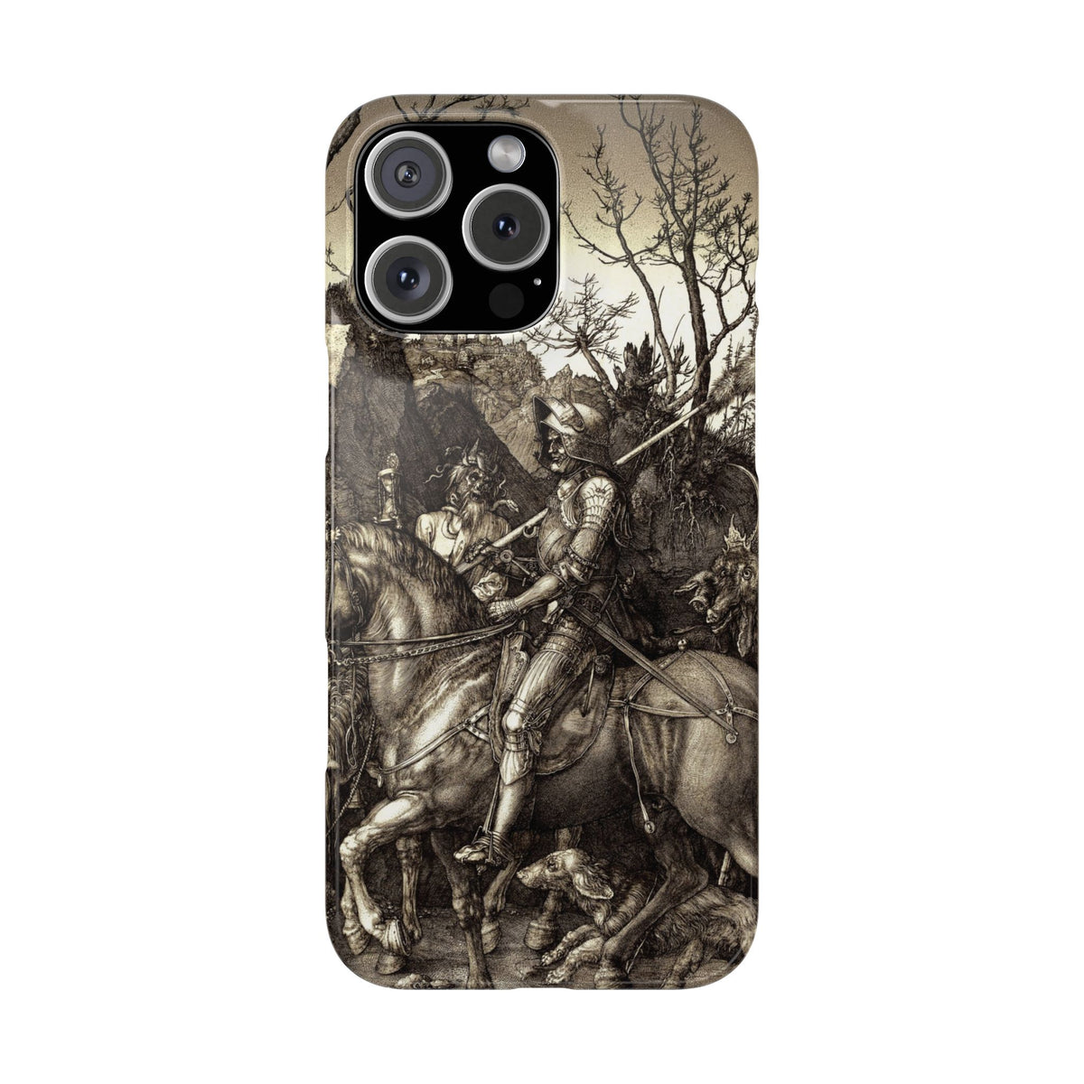 Knight, Death and the Devil by Albrecht Dürer - iPhone Slim Case