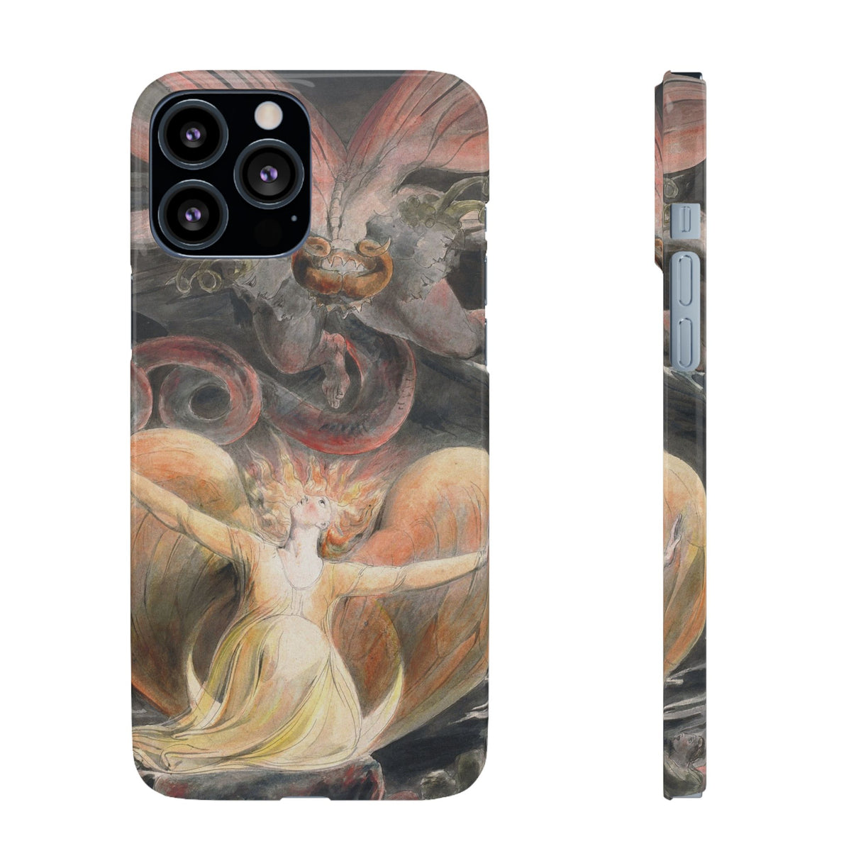 The Great Red Dragon and the Woman Clothed with the Sun by William Blake - iPhone Slim Case