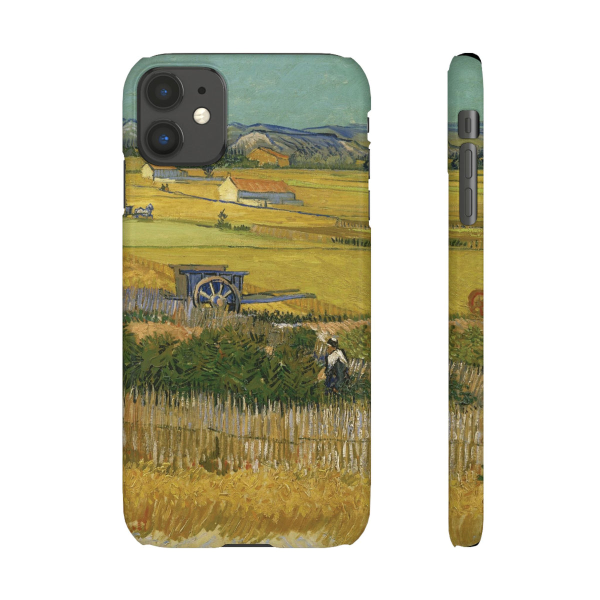 Harvest at La Crau by Vincent van Gogh - iPhone Slim Case