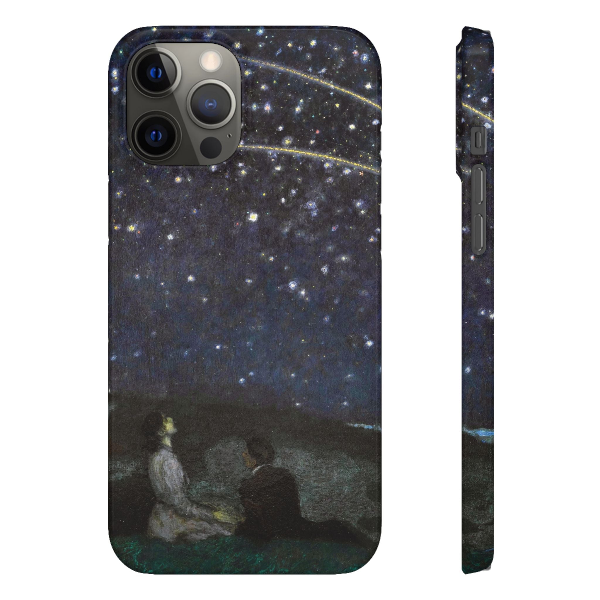 Falling Stars by Franz von Stuck - iPhone Slim Case