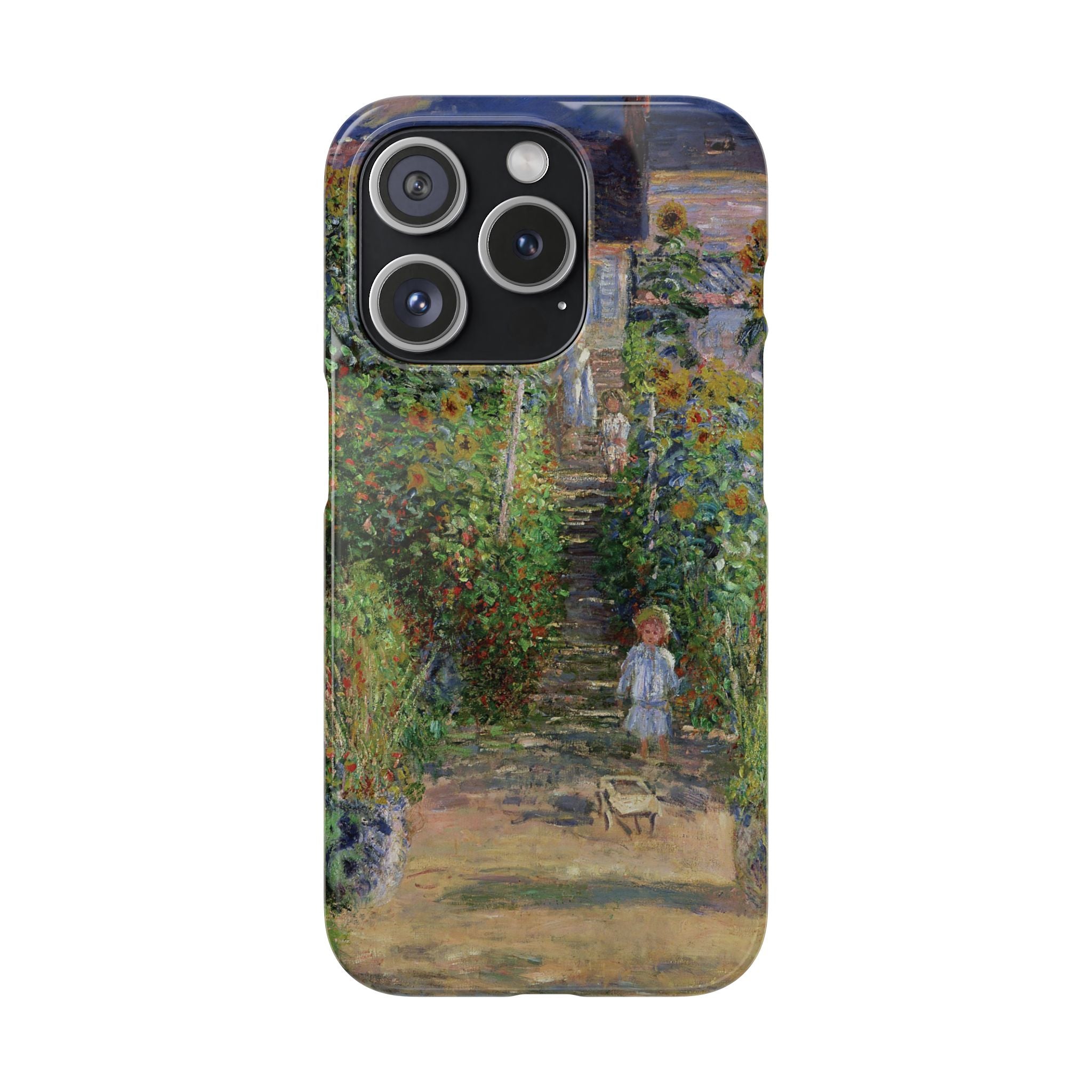 Monets Garden at Vetheuil by Claude Monet- iPhone Slim Case