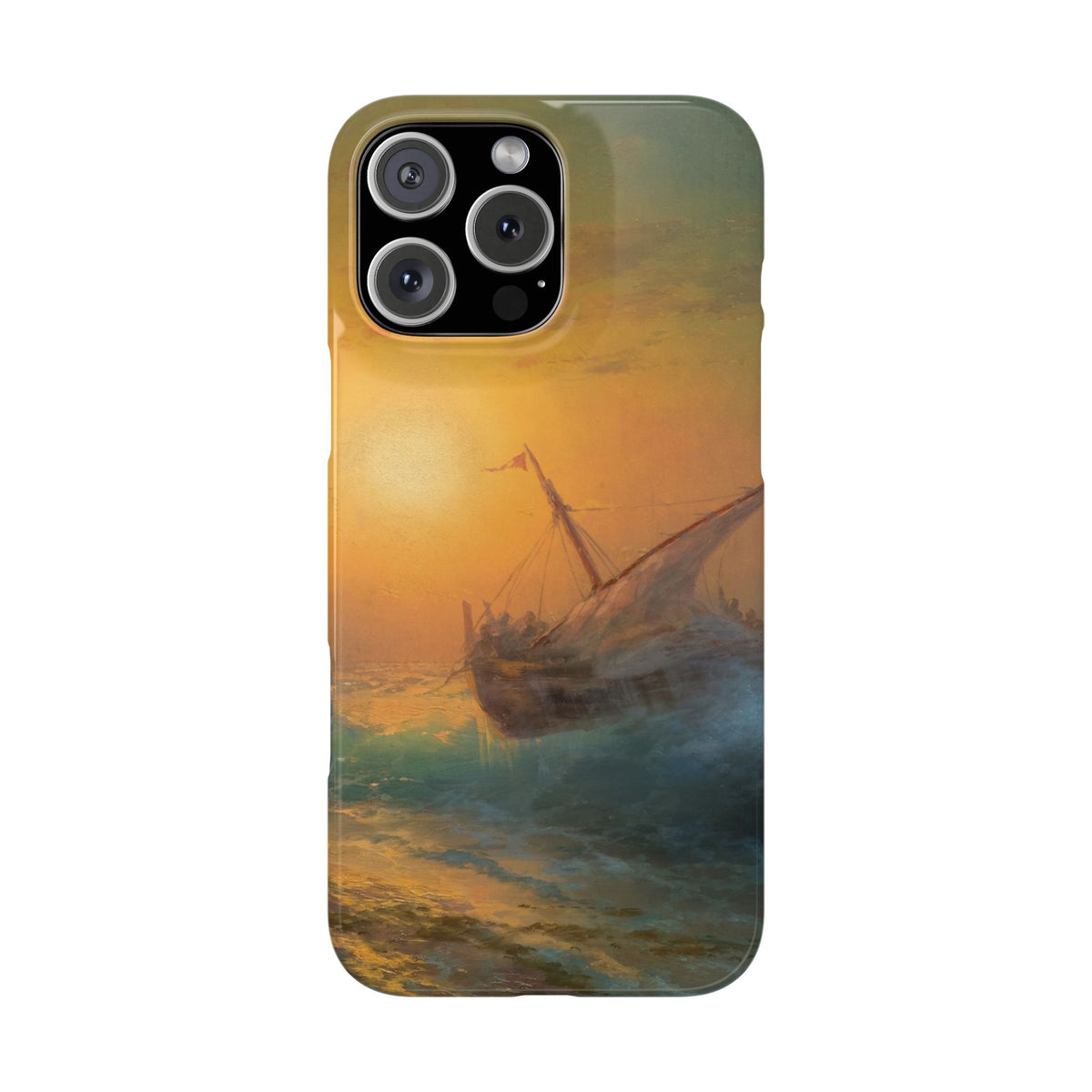 Stormy Sea at Sunset by Ivan Aivazovsky - iPhone Slim Case
