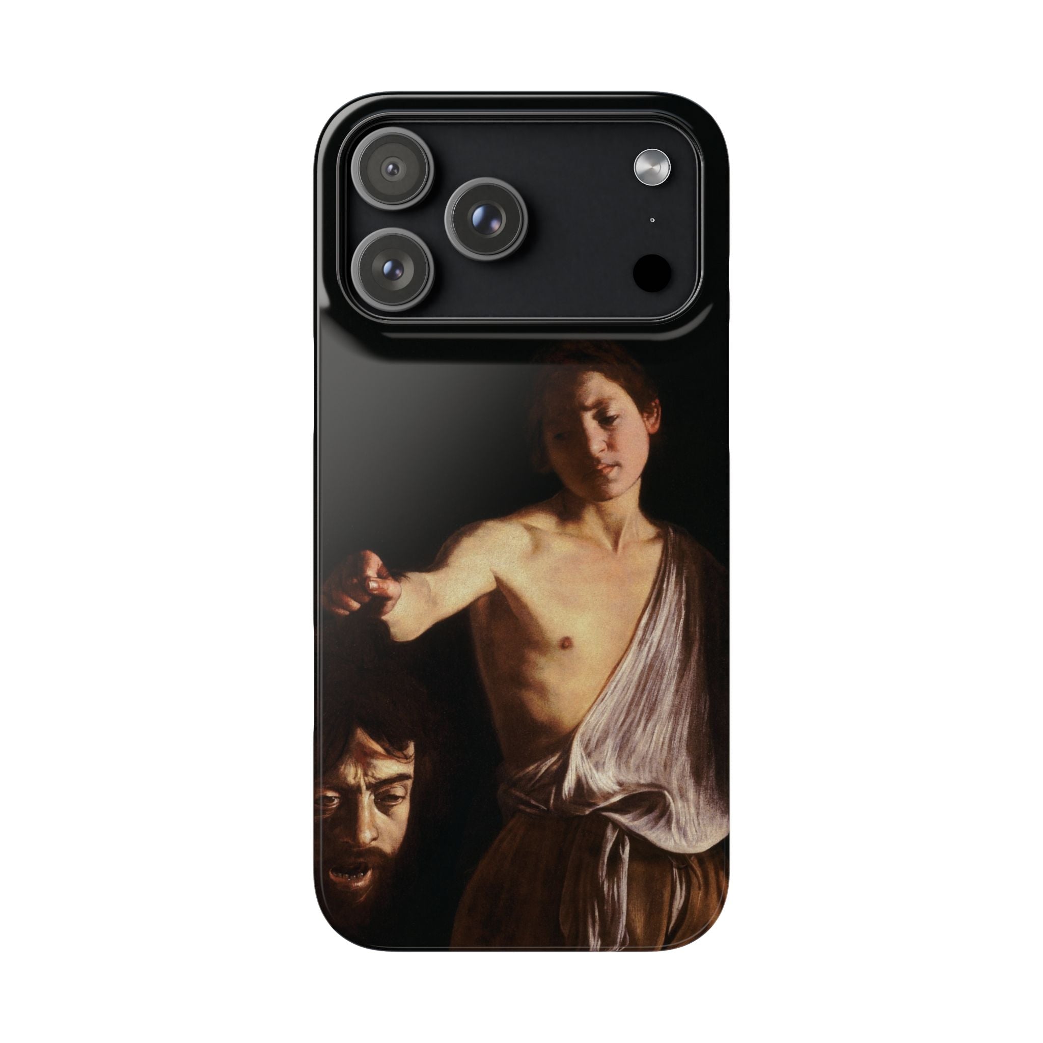 David with the Head of Goliath by Caravaggio - iPhone Slim Case