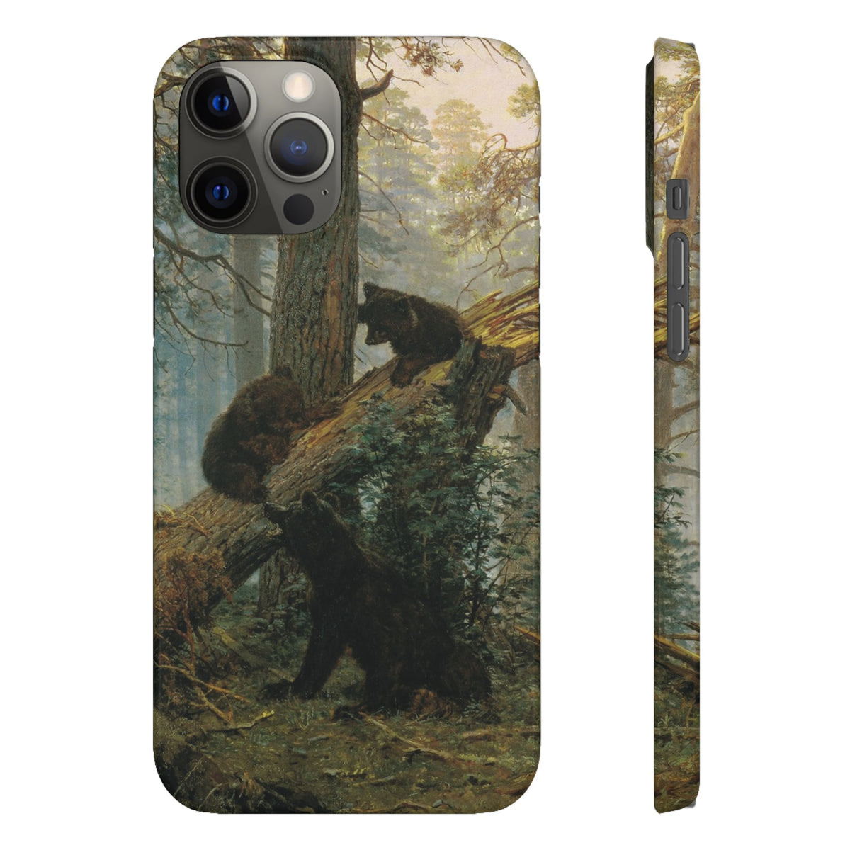 Morning in a Pine Forest by Ivan Ivanovich Shishkin - iPhone Slim Case