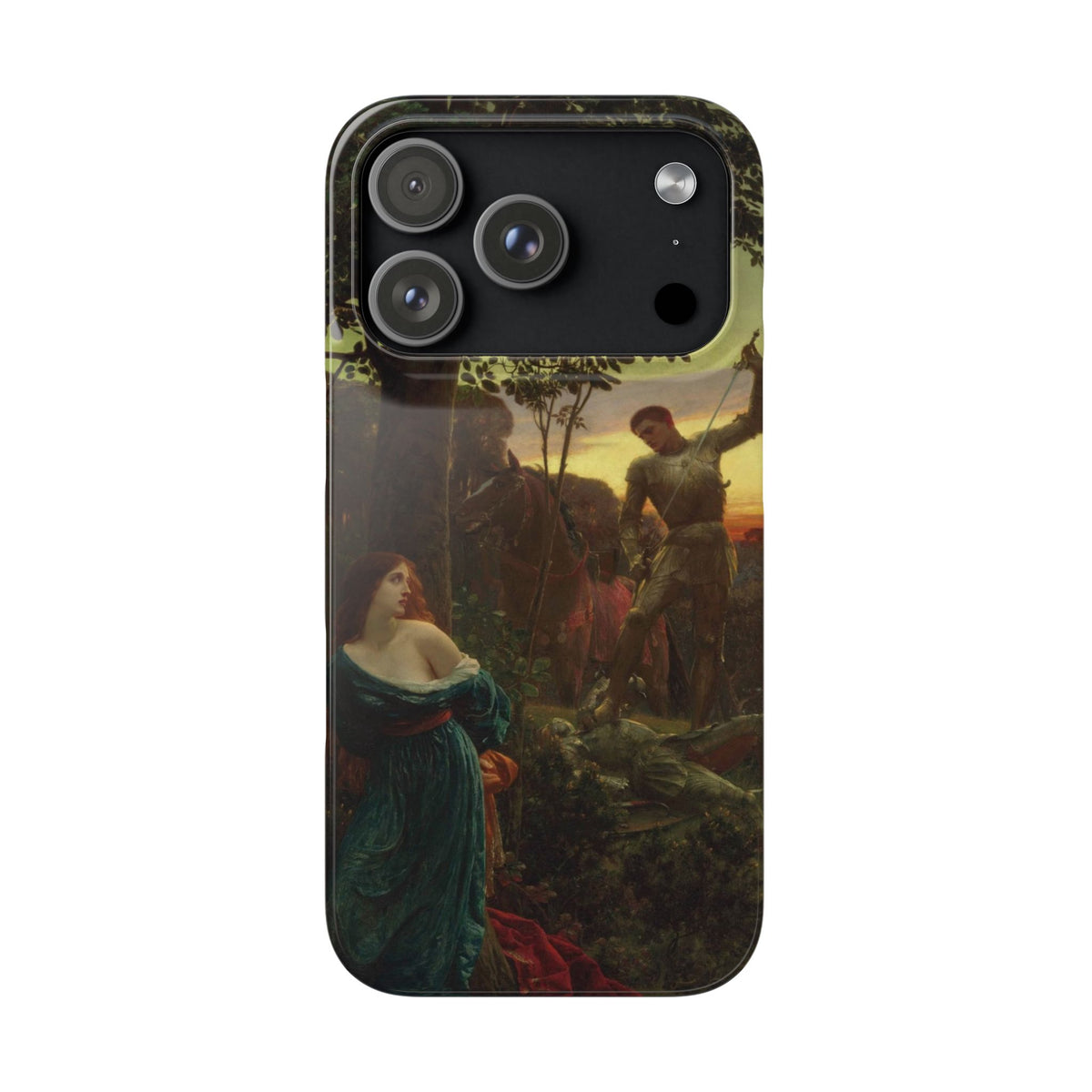 Chivalry by Frank Dicksee - iPhone Slim Case