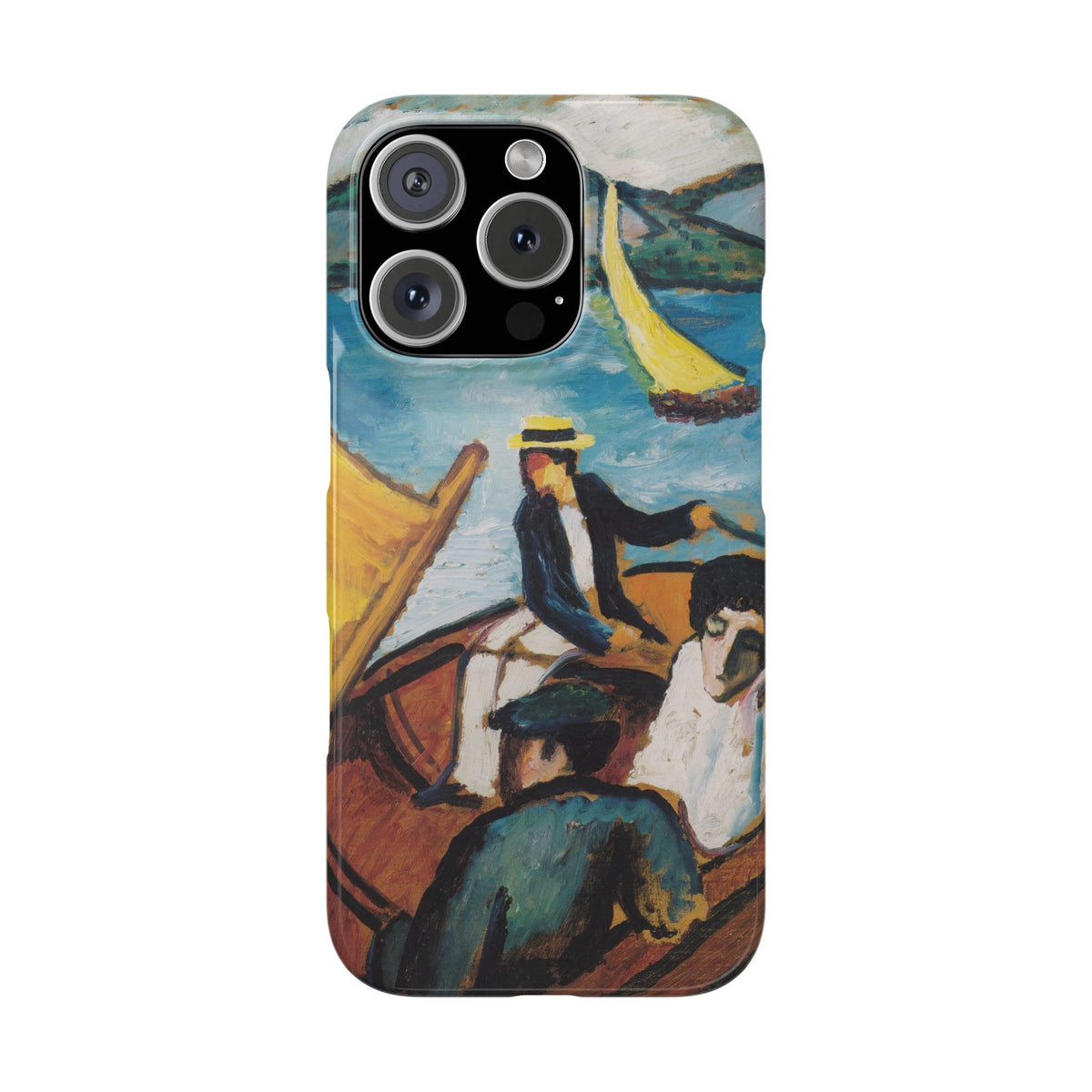 Sailing Boat on the Tegernsee by August Macke - iPhone Slim Case