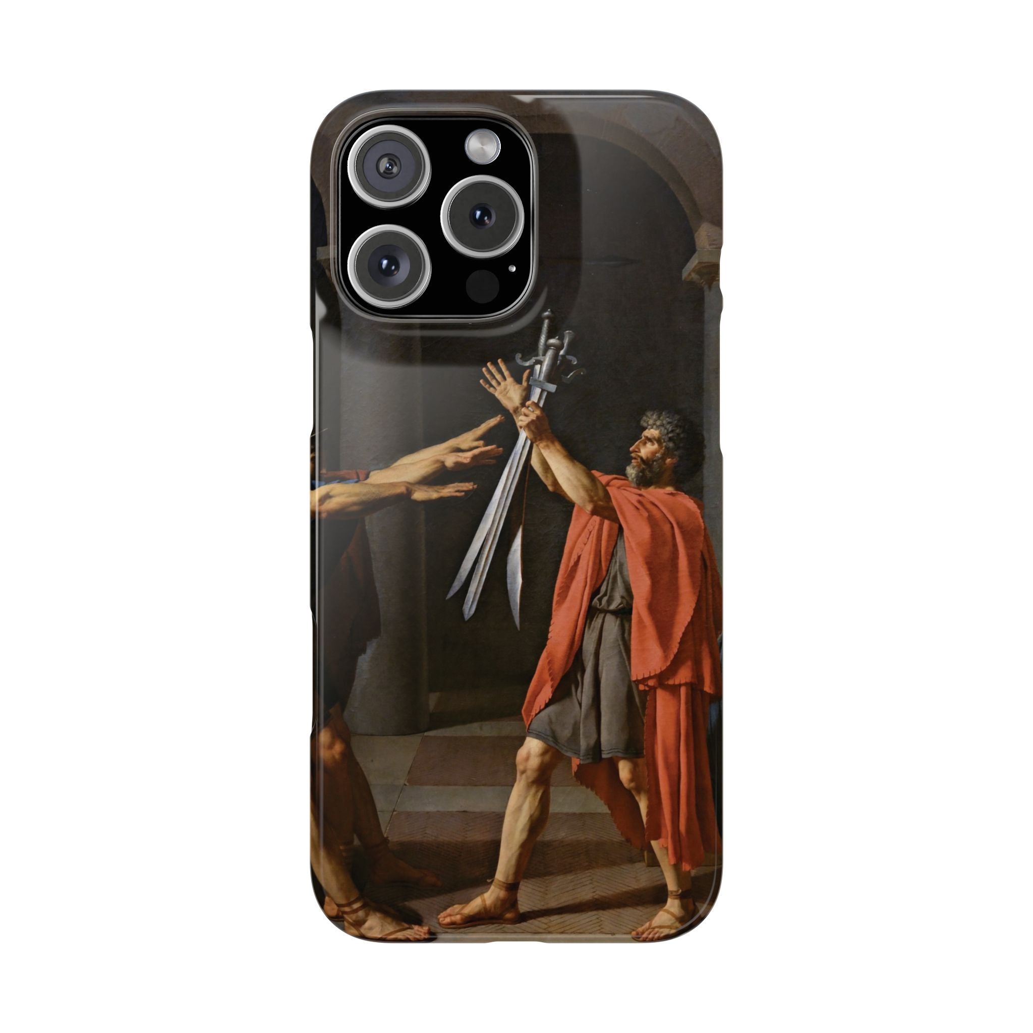 Oath of the Horatii by Jacques-Louis David - iPhone Slim Case