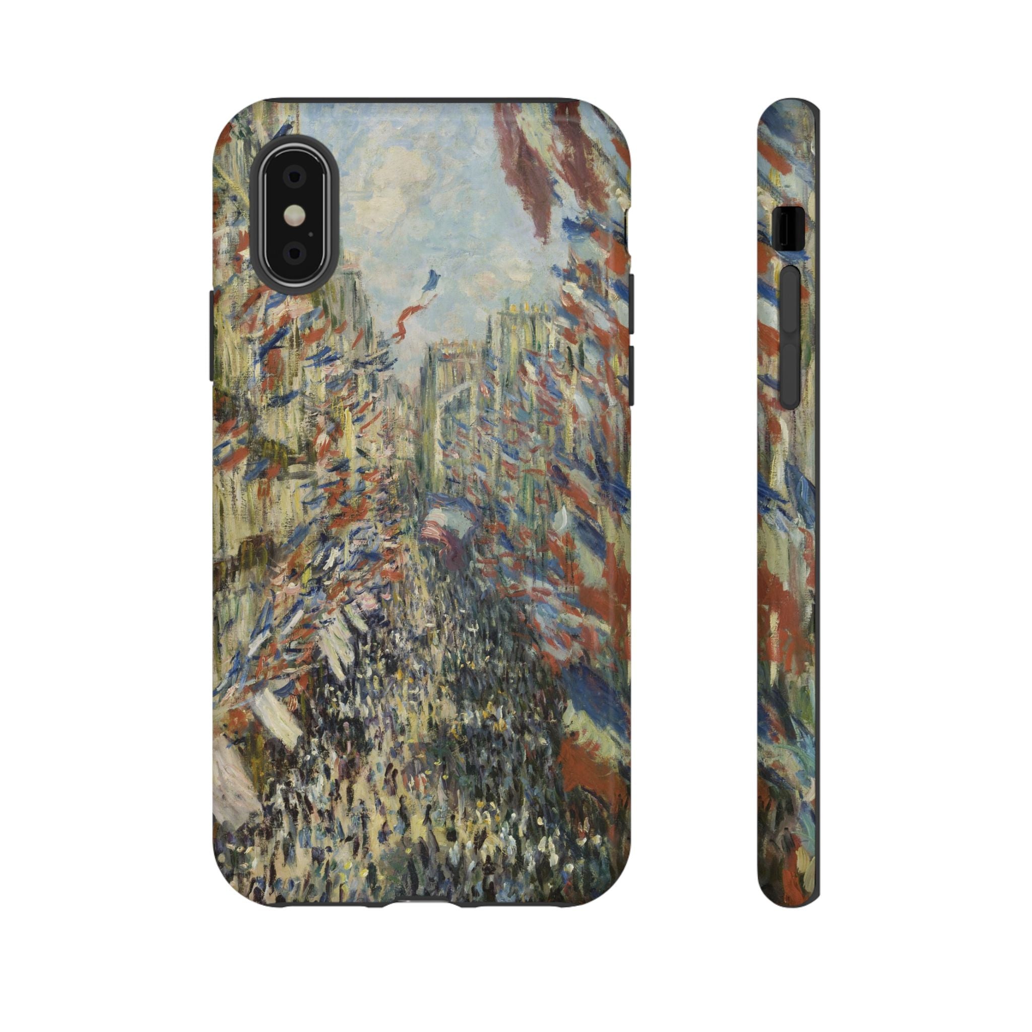 The Rue Montorgueil in Paris by Claude Monet - iPhone Tough Case