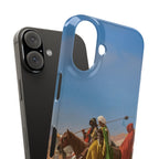 Riders Crossing The Desert by Jean-Leon Gerome - iPhone Slim Case
