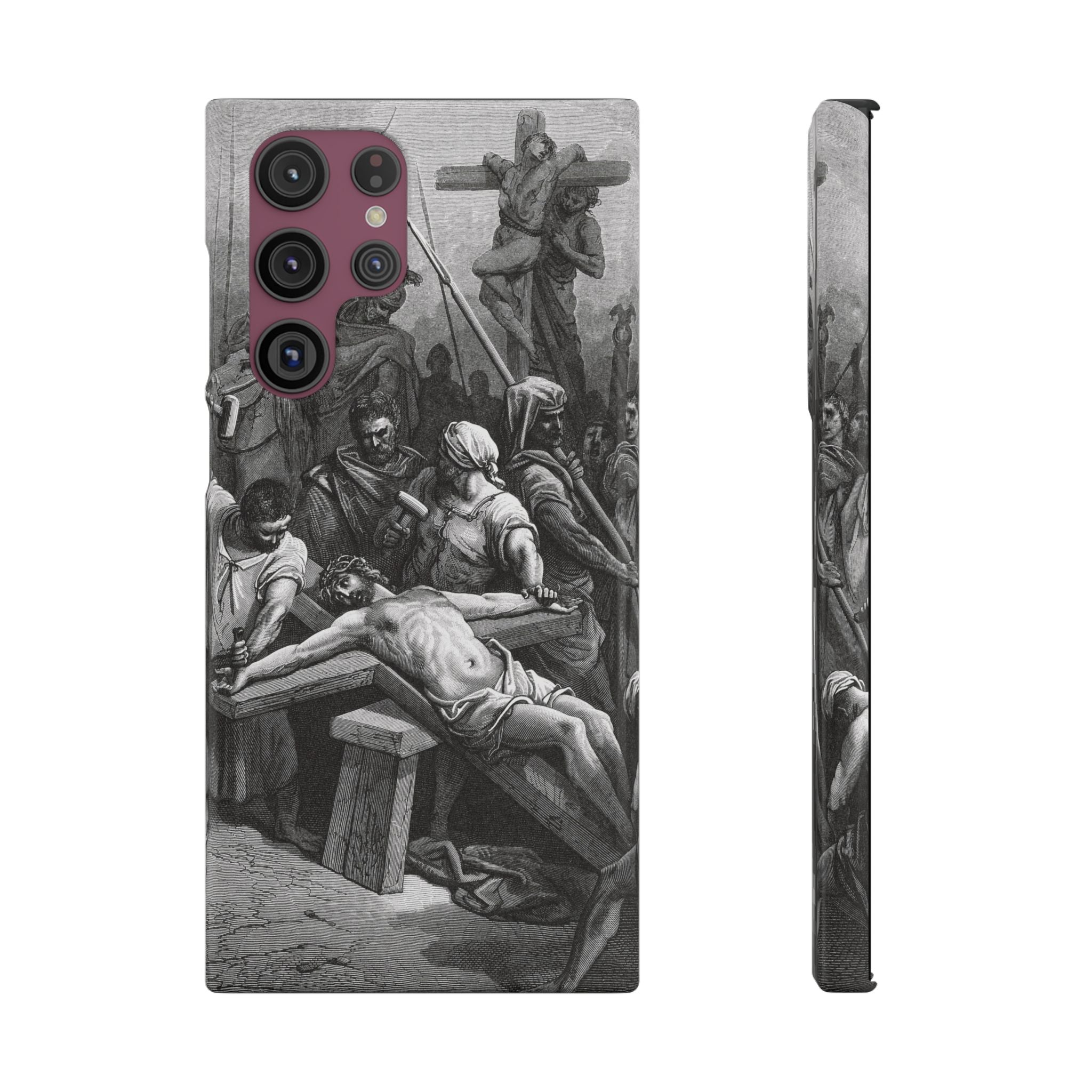 Crucifixion of Jesus by Gustave Doré - Samsung Slim Case