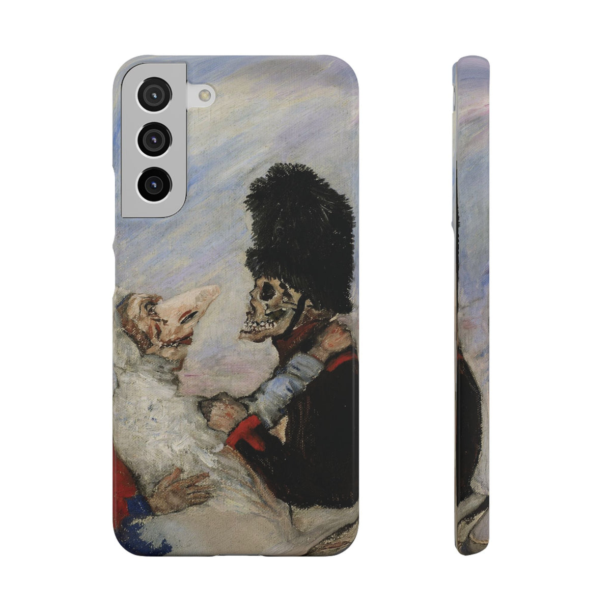 Skeleton Arresting Masqueraders by James Ensor - Samsung Slim Case