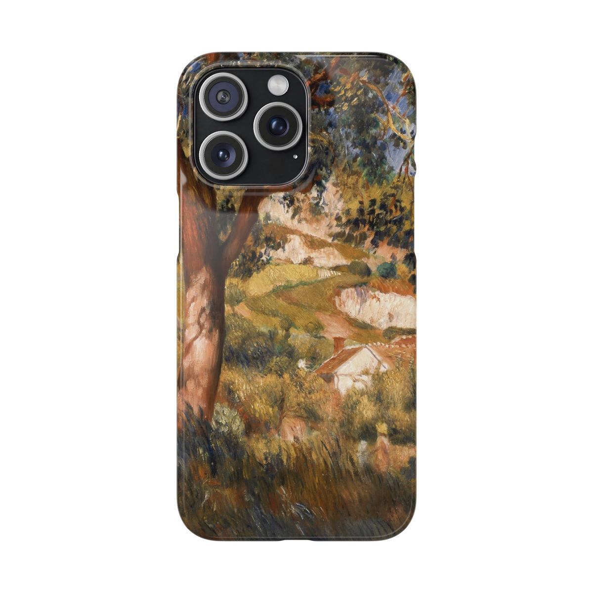 Paysage a La Roche Guyon by Pierre Auguste Renoir - iPhone Slim Case