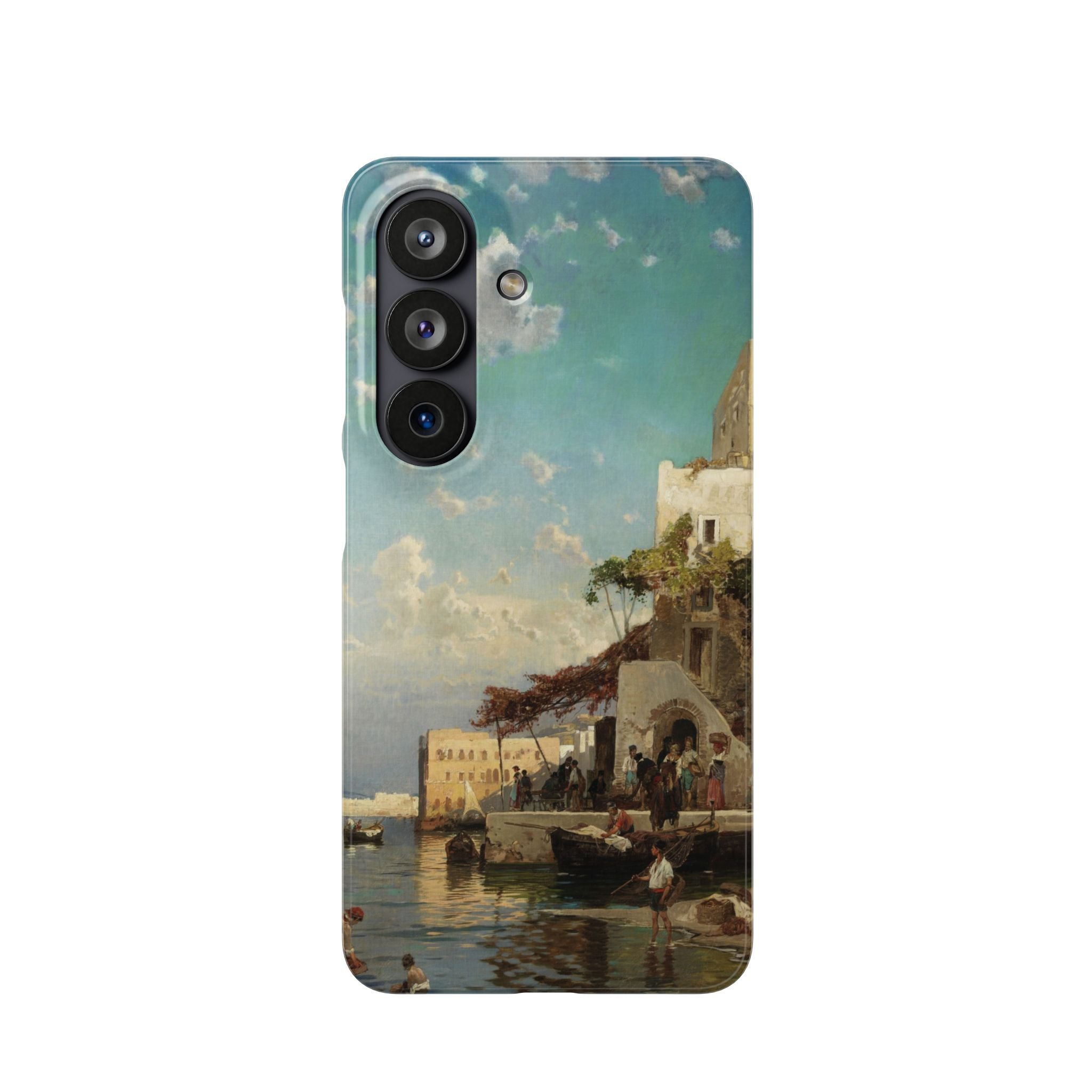 Evening Meeting of the Fishermen by Hermann Corrodi - Samsung Slim Case