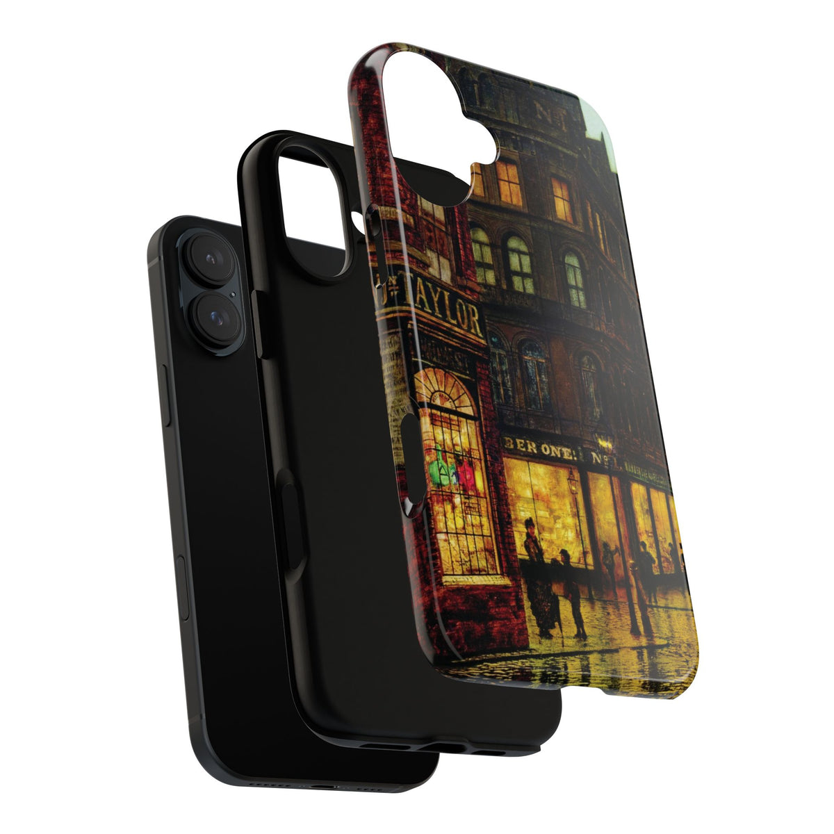 Boar Lane Leeds by John Atkinson Grimshaw - iPhone Tough Case