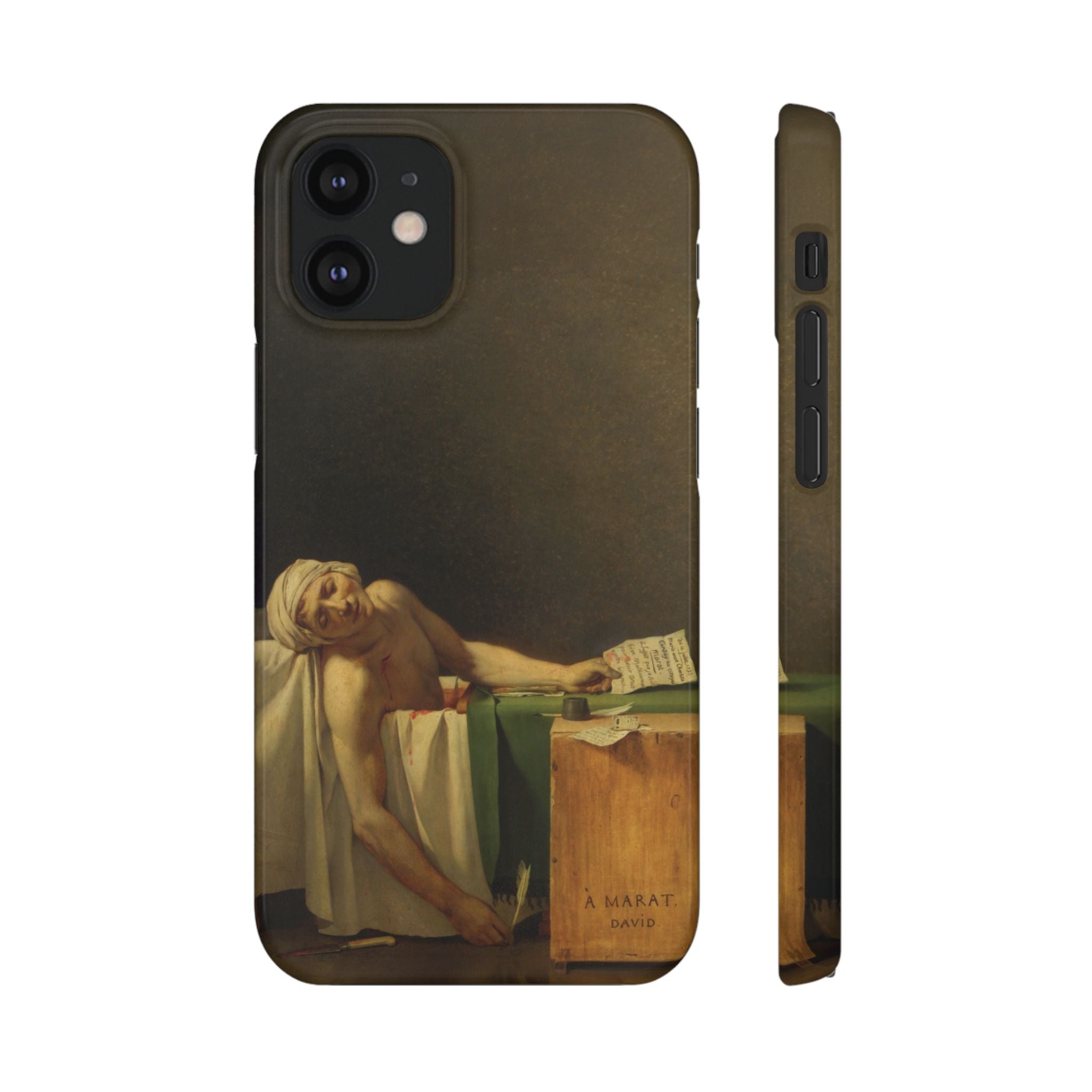 The Death of Marat by Jacques-Louis David - iPhone Slim Case