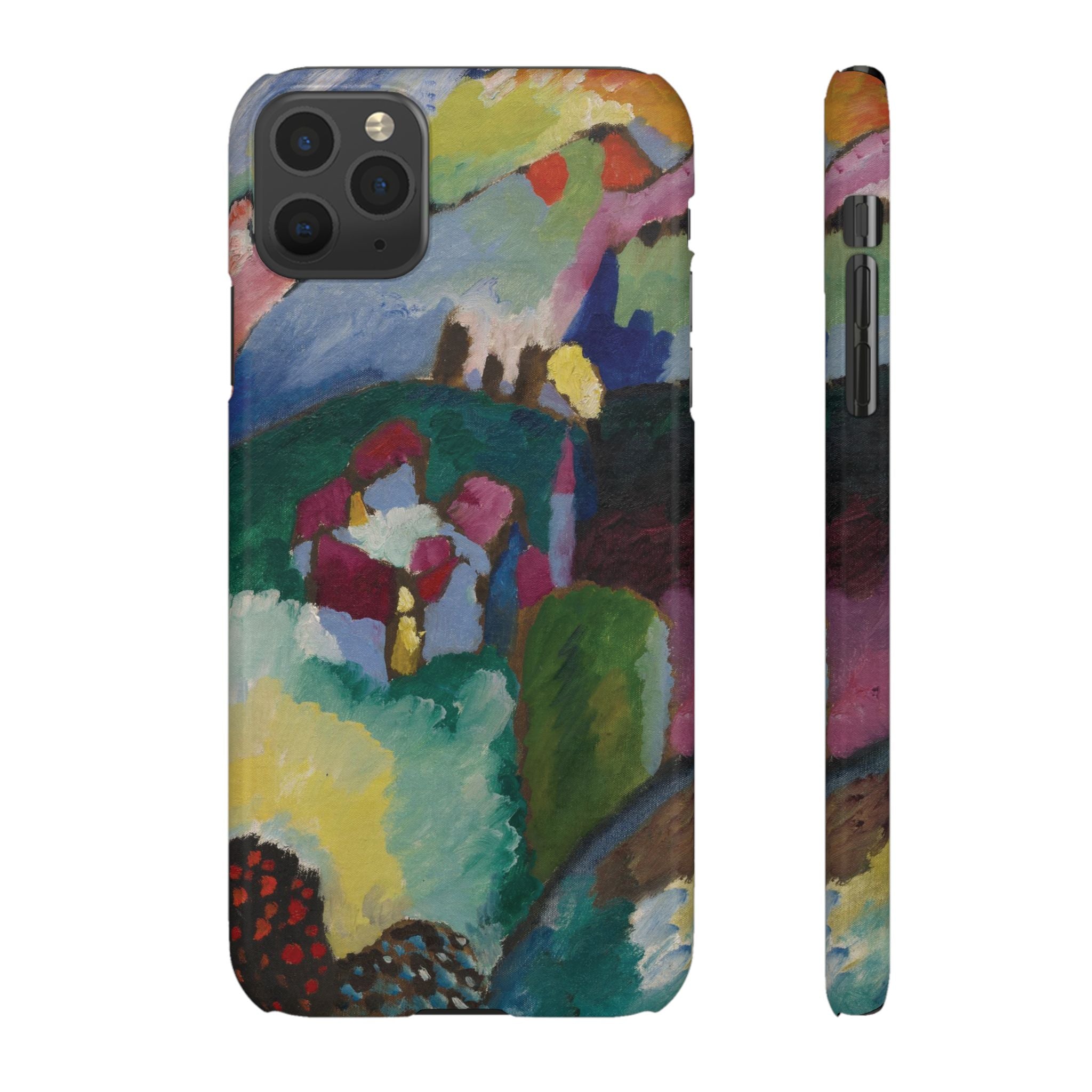 Landscape with Factory Chimney by Vasily Kandinsky - iPhone Slim Case