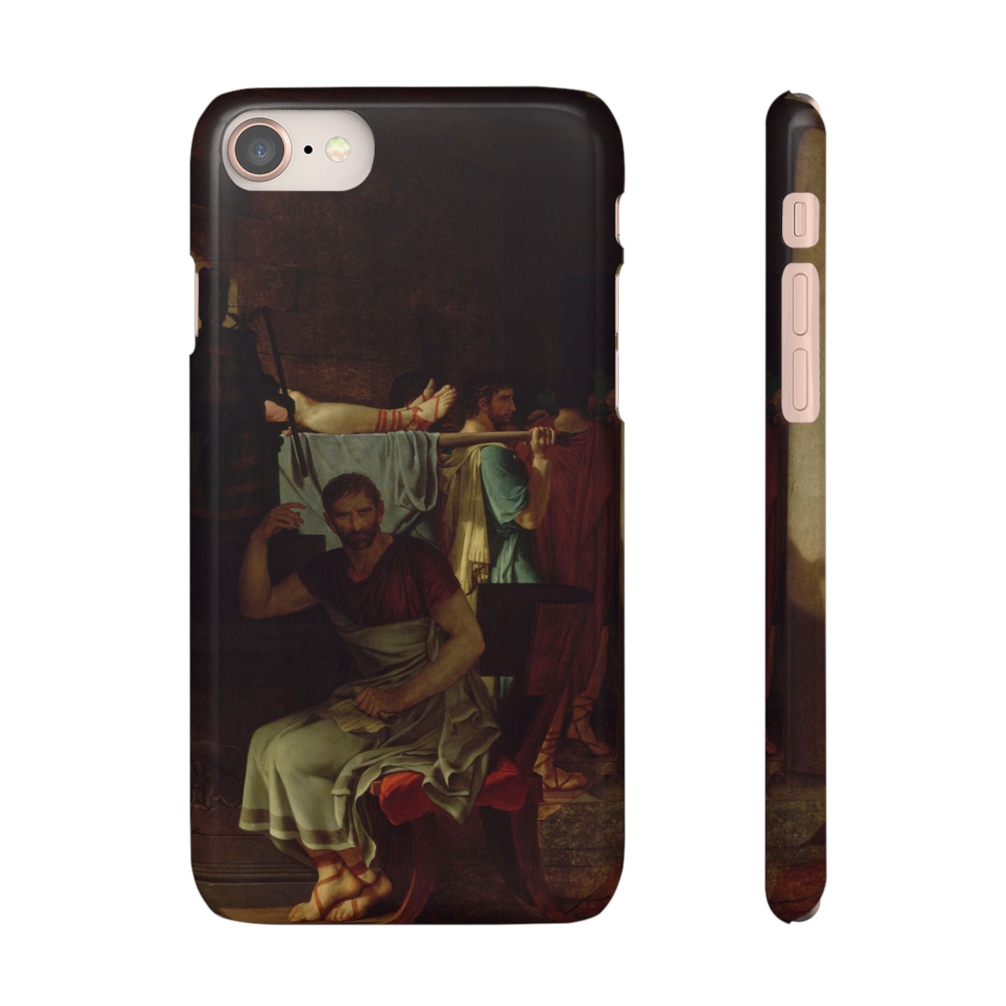 The Lictors Bring to Brutus the Bodies of His Sons I by Jacques-Louis David - iPhone Slim Case