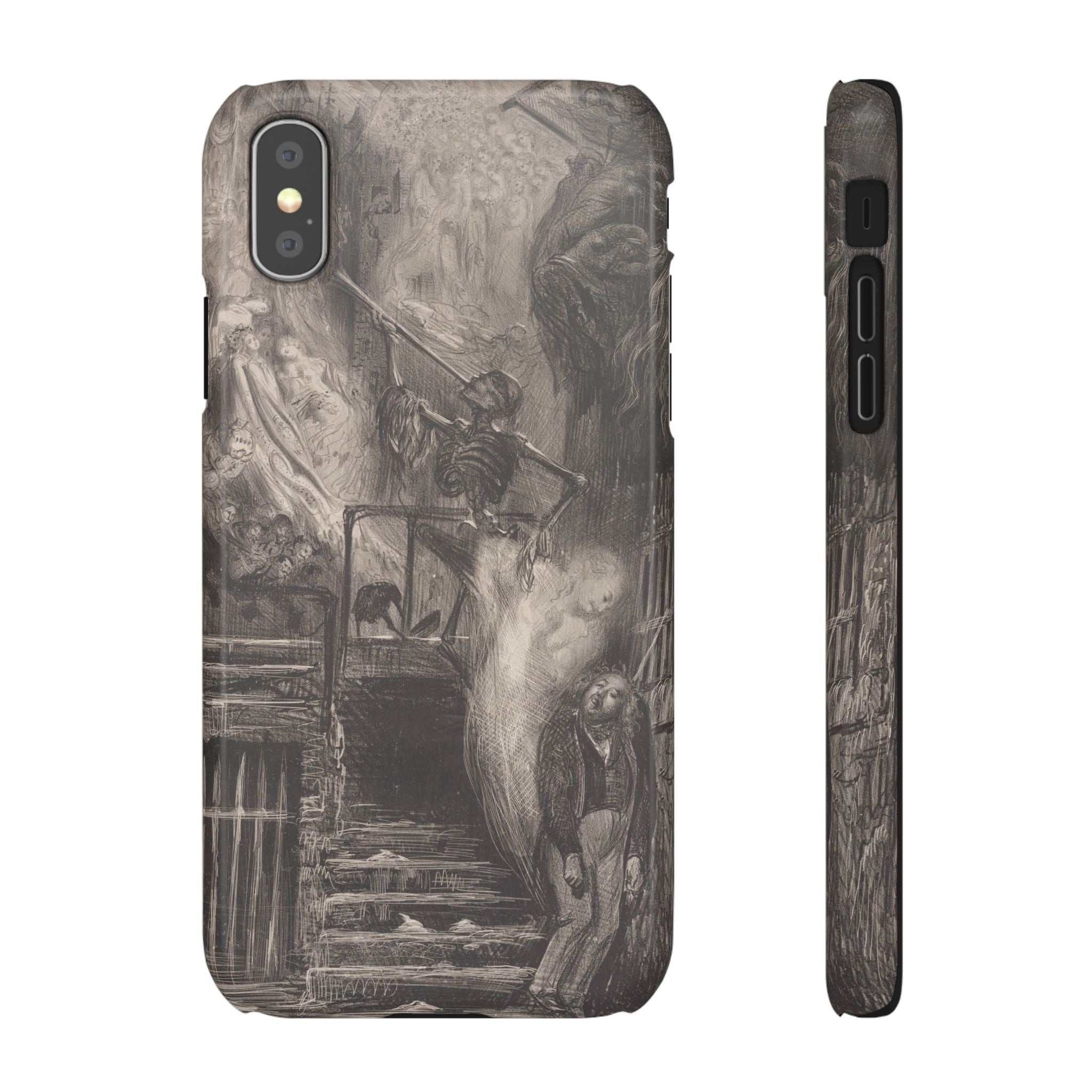 La Rue de la Vieille Lanterne by Gustave Doré - iPhone Slim Case
