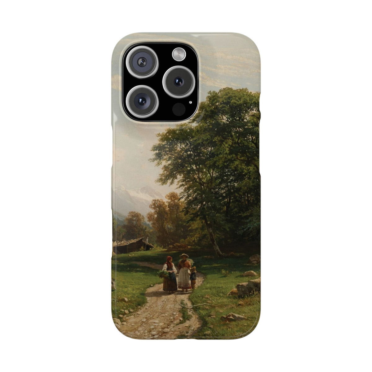 Swiss Landscape by Ivan Ivanovich Shishkin - iPhone Slim Case