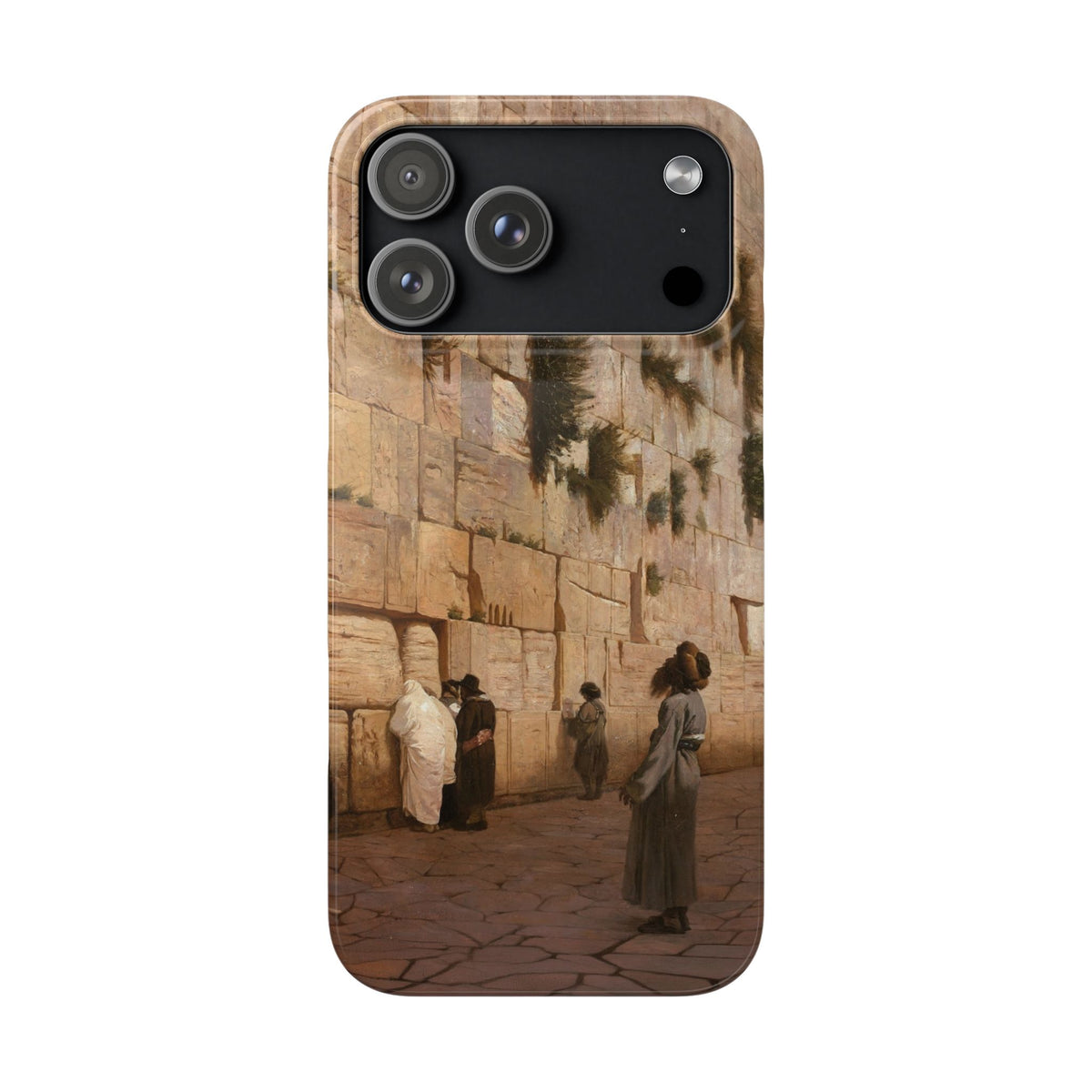 Le Mur des Lamentations by Jean-Leon Gerome - iPhone Slim Case