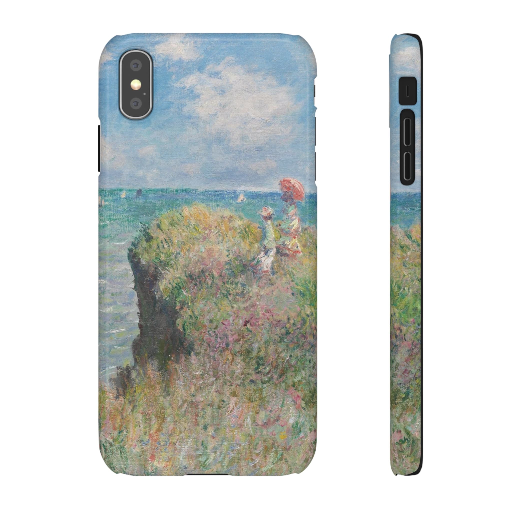 Cliff Walk at Pourville by Claude Monet - iPhone Slim Case