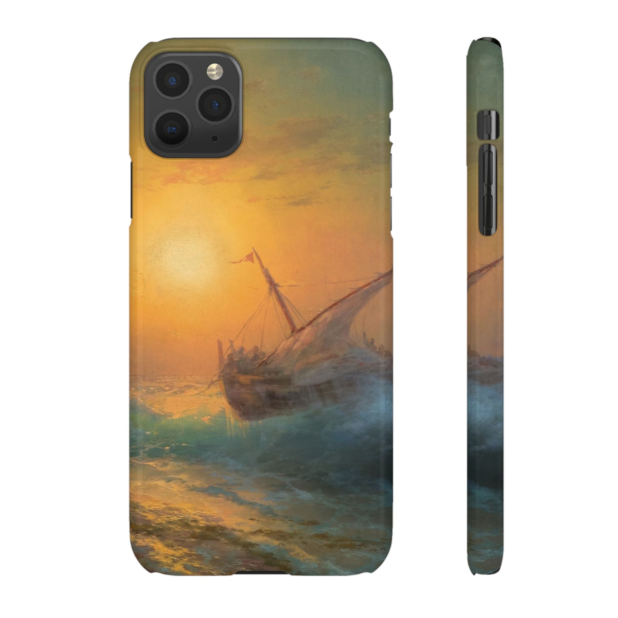 Stormy Sea at Sunset by Ivan Aivazovsky - iPhone Slim Case
