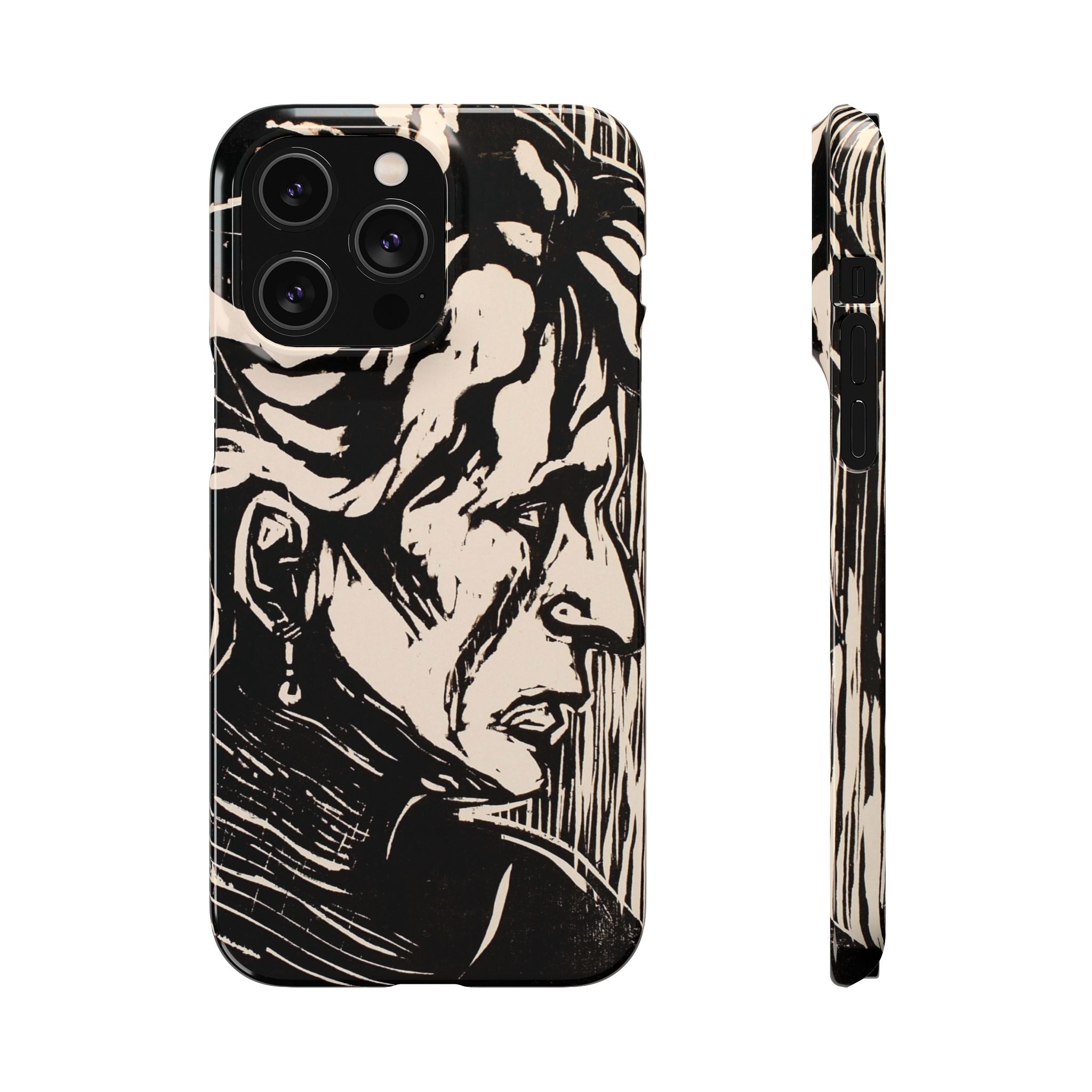 Portrait of an Elderly Lady by Edvard Munch - iPhone Slim Case