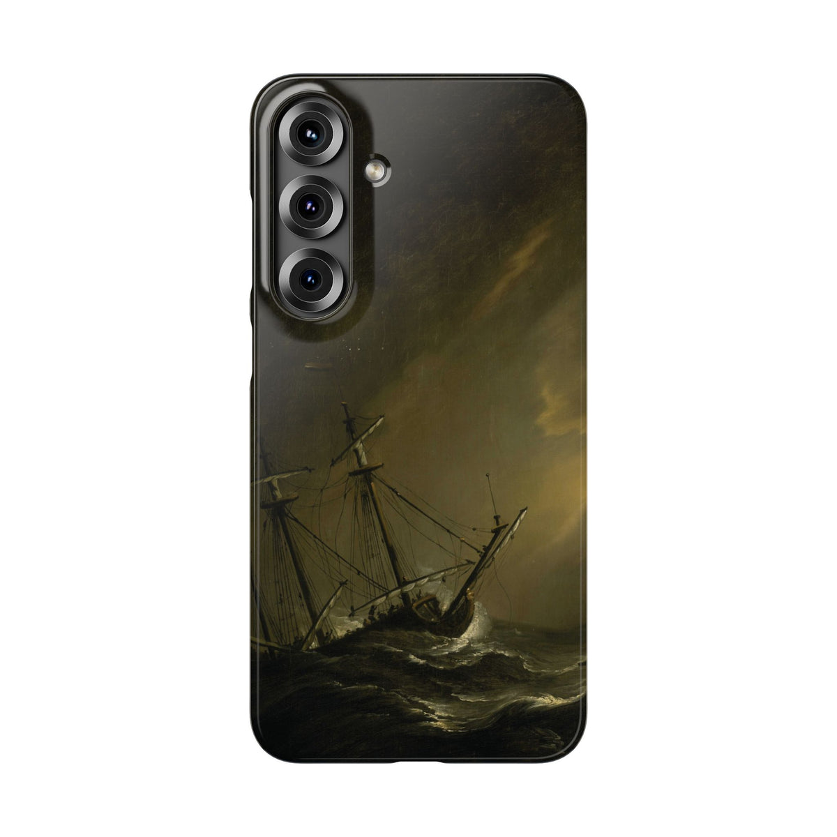 A Small Dutch Ship Riding out a Storm by Willem van de Velde - Samsung Slim Case