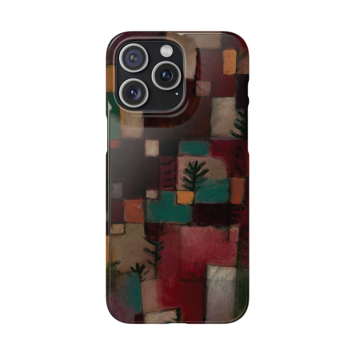 Redgreen and Violet-Yellow Rhythms by Paul Klee - iPhone Slim Case