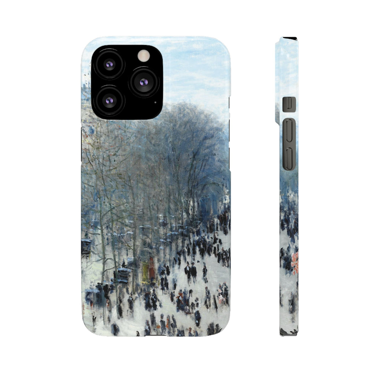 Boulevard des Capucines by Claude Monet - iPhone Slim Case