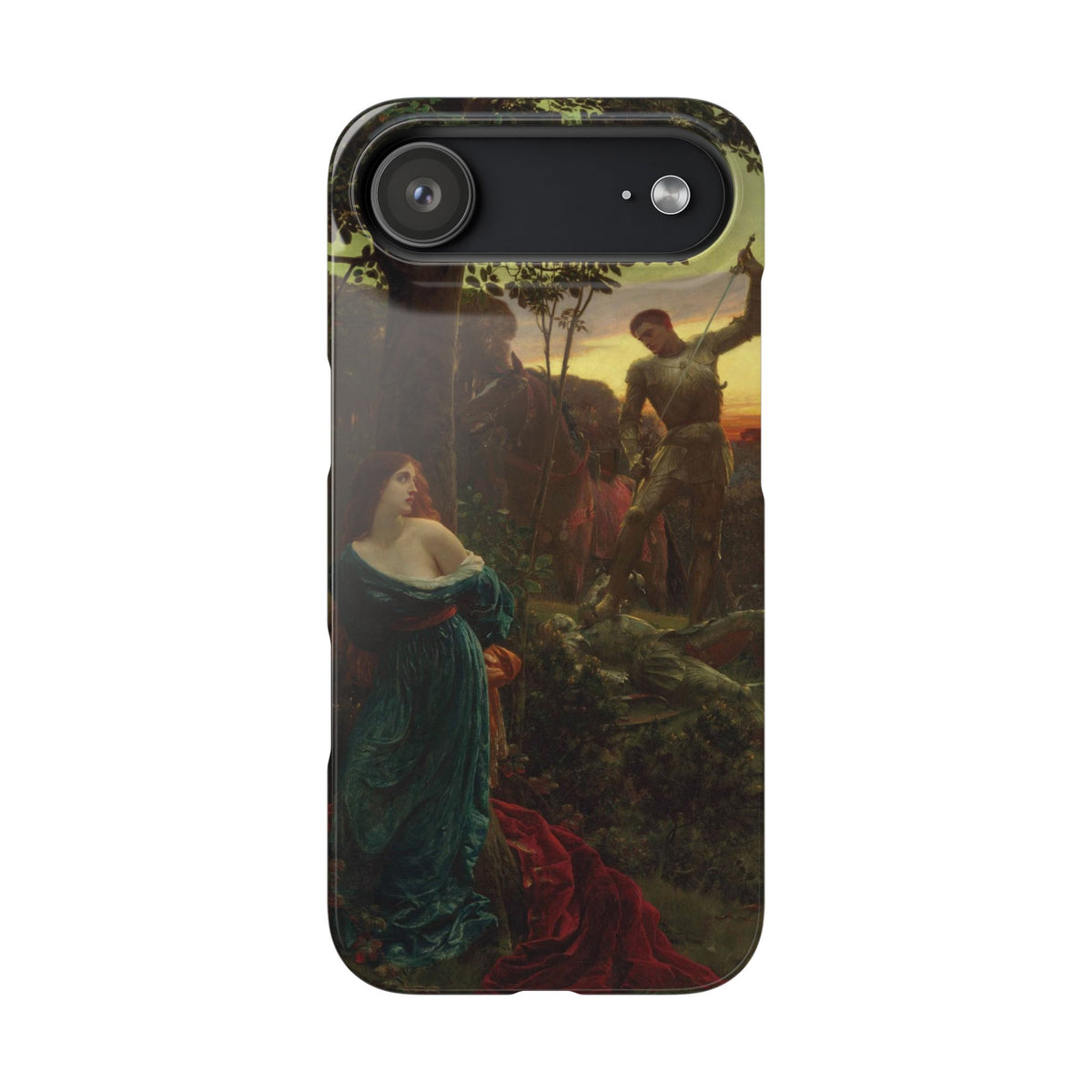 Chivalry by Frank Dicksee - iPhone Slim Case