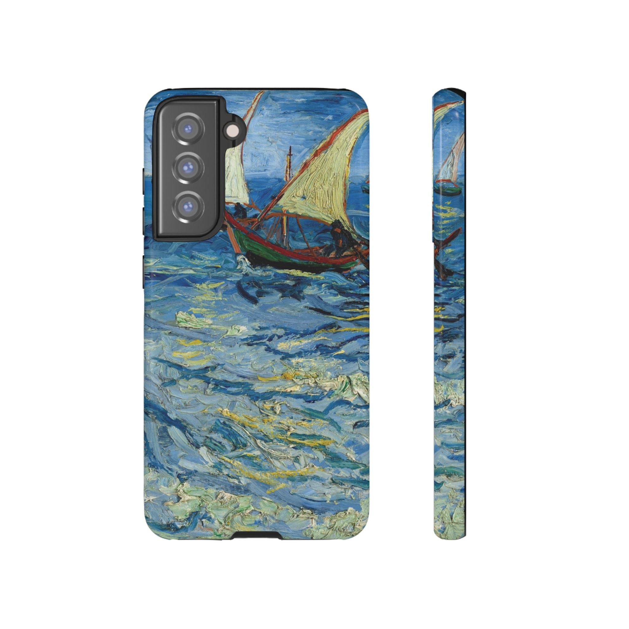 Fishing Boats at Sea by Vincent van Gogh - Samsung Tough Case