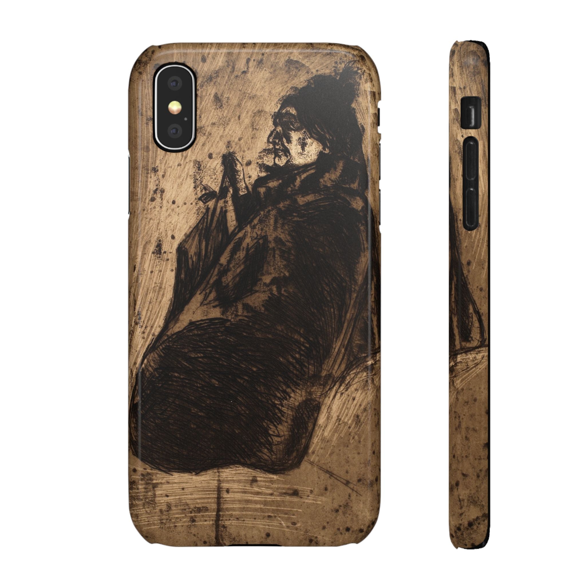 Old Woman by Edvard Munch - iPhone Slim Case