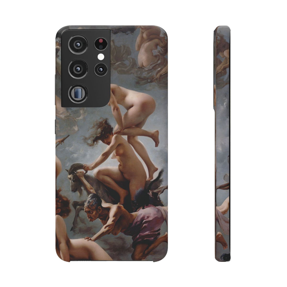 Witches going to their Sabbath by Luis Ricardo Falero - Samsung Slim Case