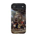 Peasants Drinking by Adriaen van Ostade - iPhone Slim Case