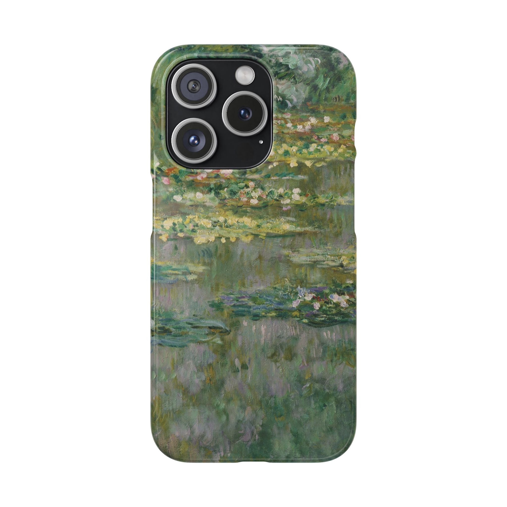Le Bassin des Nymphéas by Claude Monet - iPhone Slim Case