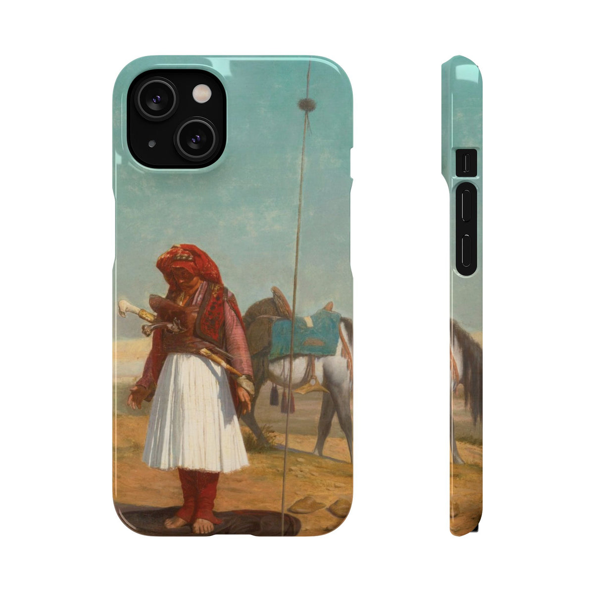 Prayer in the Desert by Jean-Leon Gerome - iPhone Slim Case