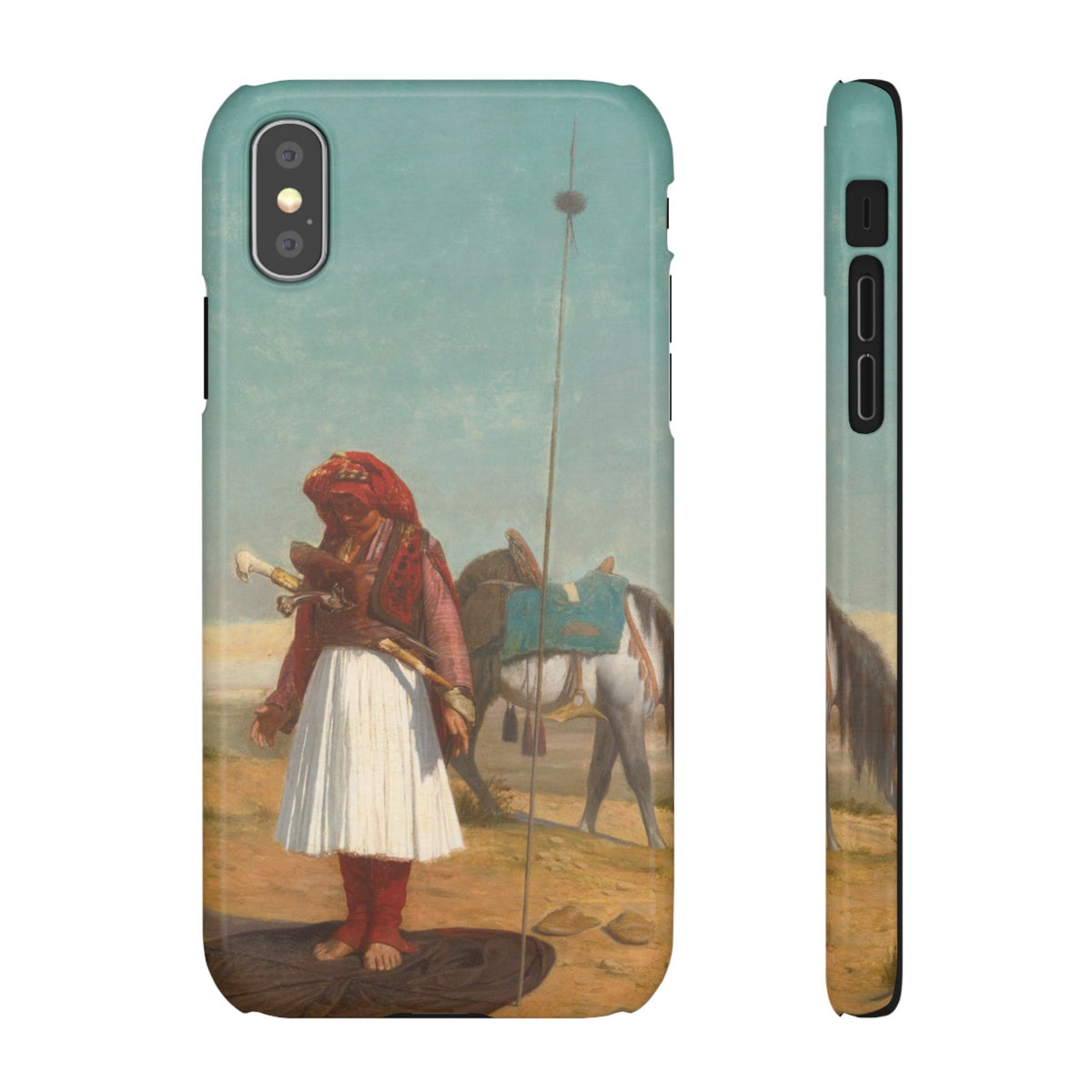 Prayer in the Desert by Jean-Leon Gerome - iPhone Slim Case