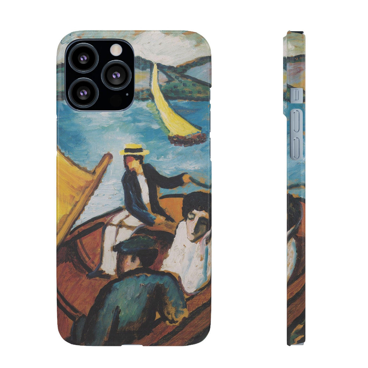 Sailing Boat on the Tegernsee by August Macke - iPhone Slim Case