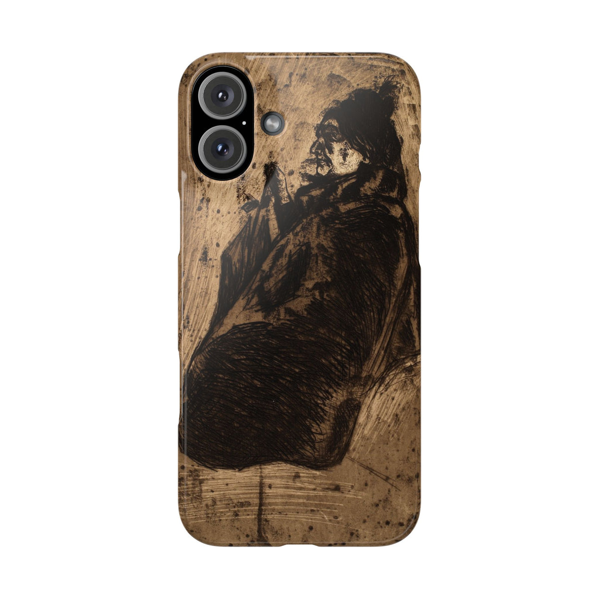 Old Woman by Edvard Munch - iPhone Slim Case
