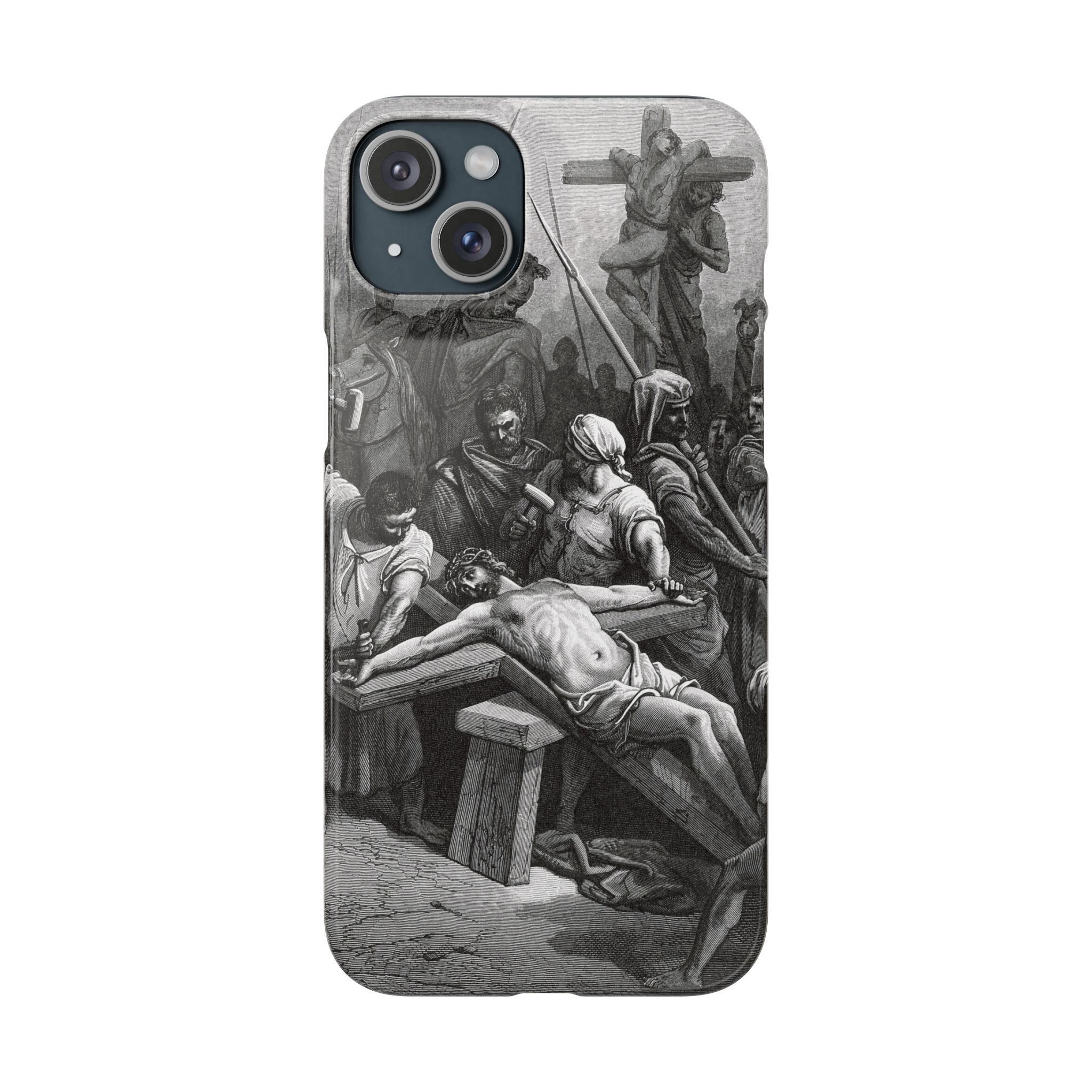 Crucifixion of Jesus by Gustave Doré - iPhone Slim Case